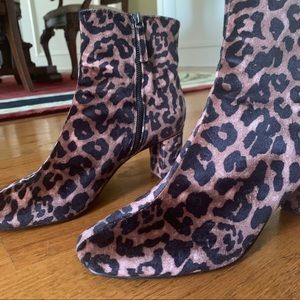 Free People Velvet Cheetah Costello Ankle Boot